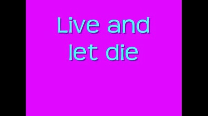Guns N Roses - Live And Let Die