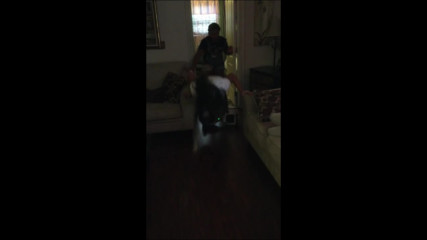 Sister Fail on hoverboard