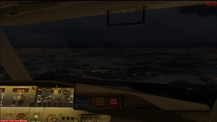 Fsx b737 landing at Frankfurt 
