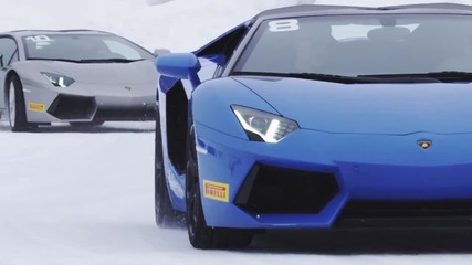 Lamborghini Winter Accademia- каране при зимни условия