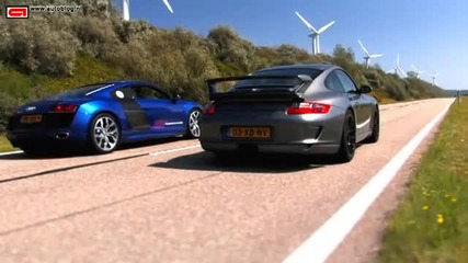 Audi R8 V10 vs Porsche 911 Gt3 