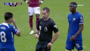 Chelsea with a Red Card vs. Aston Villa