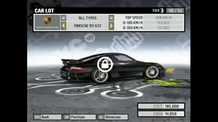 Need For Speed Pro Street Cars