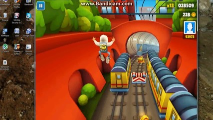 Subway Surfers - Геймплей (измамих играта )