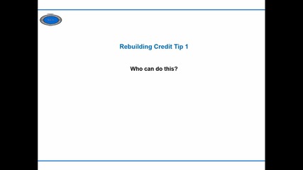 Rebuilding Credit Tip 1