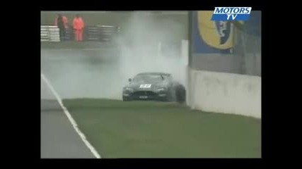Gros Crash Aston Martin Gt4 European Cup Silverstone 