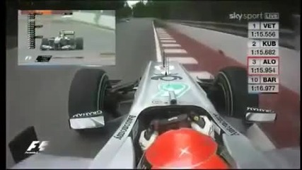 Michael Schumacher - Canada 2010 (onboard)