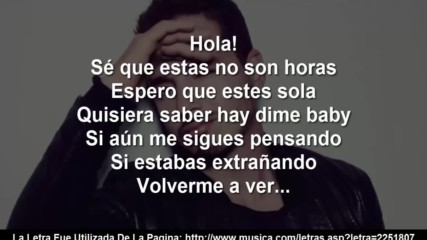 Hola Letra - J Balvin.