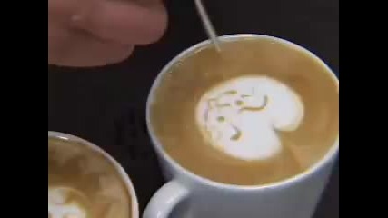 изкуство върху кафе - много якооо