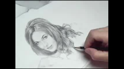 Steve Mills - pencil artist at work