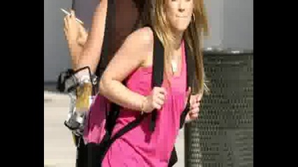 Hilary Duff On The Set Of stay Cool