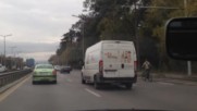 Велосипедист на Цариградско шосе