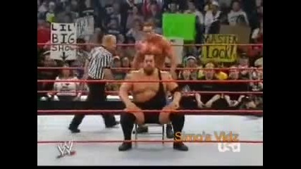 Kane and Big Show Backstage Show Does Masterlock Challenge 