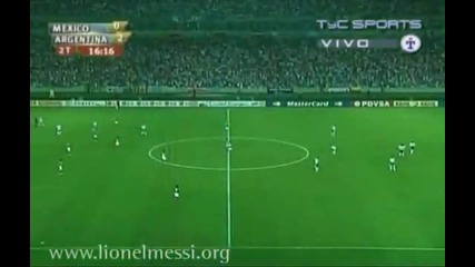 Страхотен гол на Лео Меси срещу Мексико за Кyпа Америка 2007