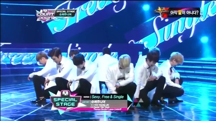 (hd) Super Junior - Sexy, free & single ~ M Countdown (30.08.2012)