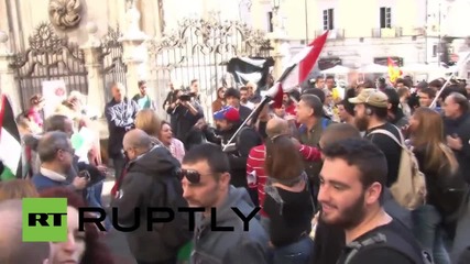 Italy: Thousands rally against NATO's Trident Juncture drills in Naples