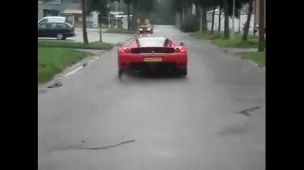 Ferrari Enzo drift !!! + Mercedes Cl65 Amg + Bmw M5 with Eisenhaus - exhaust 