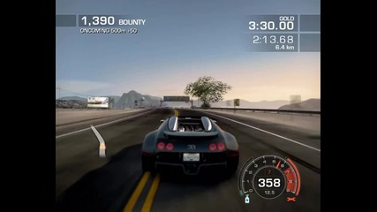 Need For Speed Hot Pursuit my gameplay with Bugatti Veyron Grand Sport 