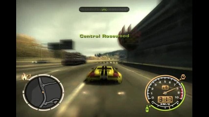 Need for speed Most Wanted - Lamborghini Gallardo Top Speed 387 Km/h