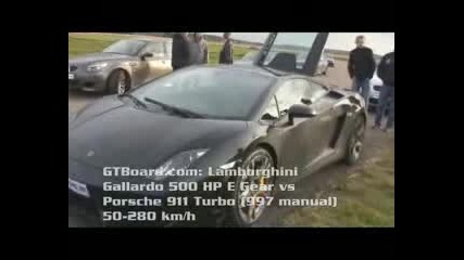 Lamborghini Gallardo Vs Porsche 911 Turbo