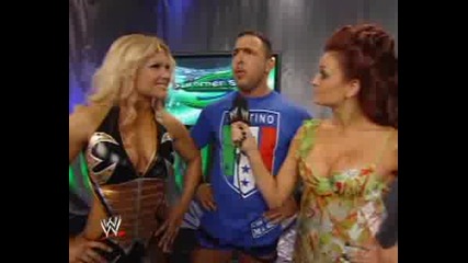 Backstage, Maria Is With Santino And Beth