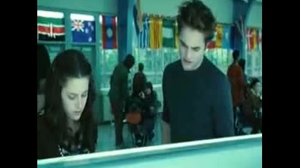 Bella & Edward In The Cafeteria1