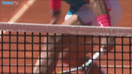 Rafael Nadal Hits a Hot Shot Against Simone Bolelli - Mutua Madrid Open 2015