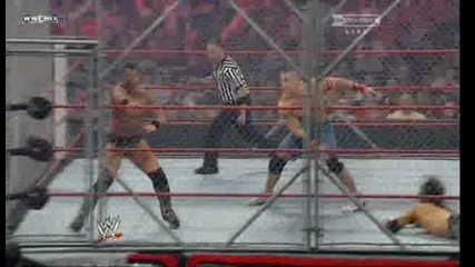 John Morrison vs John Cena vs Miz [ Wwe steel cage championship match ] 1/3 - Extreme Rules 2011