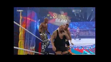 Wwe Summerslam 2010 Big Show vs Cm Punk & Luke Gallows & Joey Mercury 