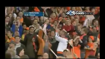 Netherlands Vs Finland 2 - 1 - all goals and highlights - September 7 2010 - Euro 2012 Qualifer 