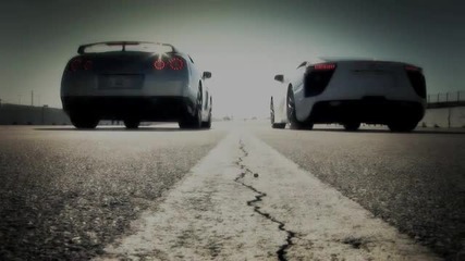 Drag Race Lexus Lfa vs Nissan Gt-r