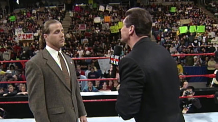 Shawn Michaels responds to Mr. McMahon firing him with Sweet Chin Music: Raw, Dec. 28, 1998