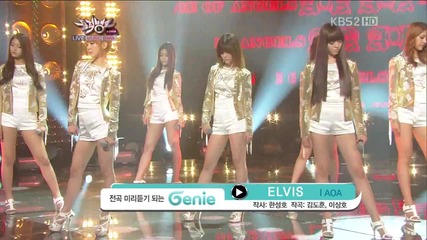 (hd) Aoa - Elvis ~ Music Bank (07.09.2012)