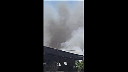 Пожар пламна край магистрала „Тракия“