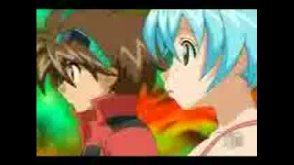 bakugan danxruno kiss the girl