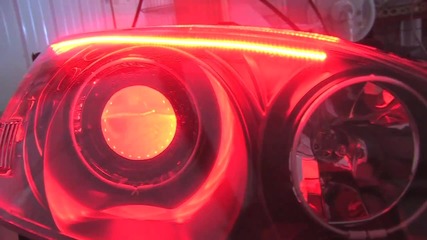 Honda Civic halo demon eye headlights