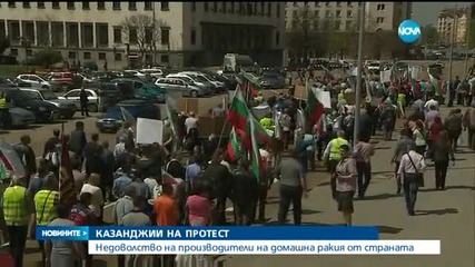 Хиляди производители на ракия от цялата страна протестираха в София