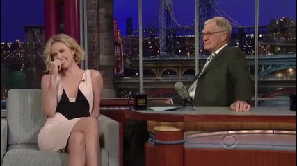 Charlize Theron on David Letterman 2011 December