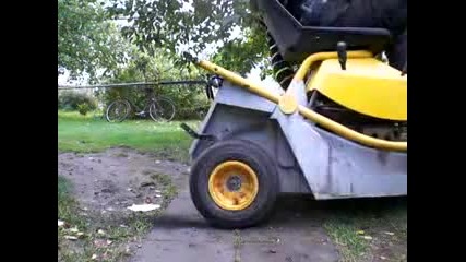 4, 5hp lawn tractor burnout 