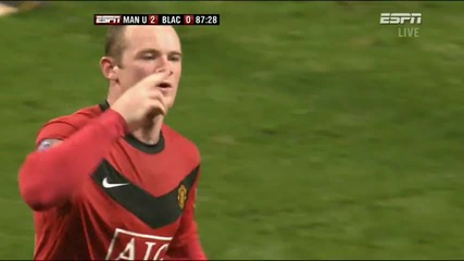 31.10.2009 Manchester United 2 - 0 Blackburn (гол на - Wayne Rooney) 