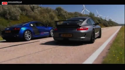 Audi R8 V10 vs Porsche 911 Gt3 