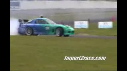 drifting mazda rx7 turbo driver calvin wan 