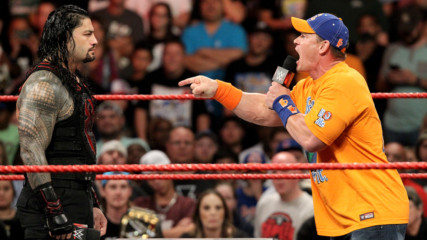 Watch the uncut war of words between John Cena and Roman Reigns: Raw, Aug. 28, 2017