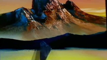 S12 Радостта на живописта с Bob Ross E10 - планина в залез слънце ღобучение в рисуване, живописღ