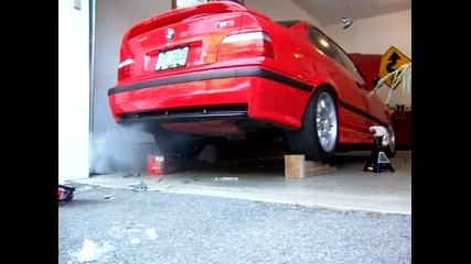 Bmw E36 M3 with No Muffler