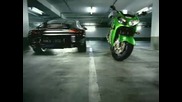 Kawasaki Ninja Vs porsche