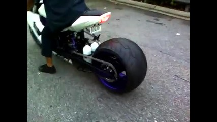 Zx10 With 360 burnout!
