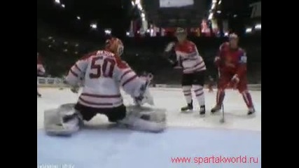 Победа ! 5 : 2 Россия - Канада Хокей на Лед - 2010