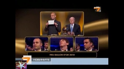 Меси със златната топка за втори път, Новини Tv7, 10 януари 2011 