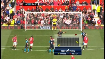 28.08.11 Man United - Arsenal David de Gea Penalty